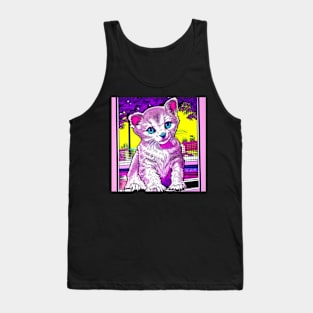 Cute retro cat Tank Top